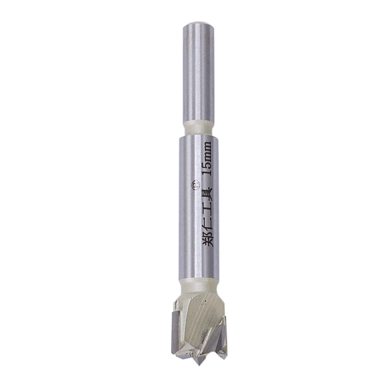 Littimoon 1pcs 15mm Forstner tip Woodworking Tool Hole Saw Cutter Hinge Boring bit Round Handle Carbide Tool