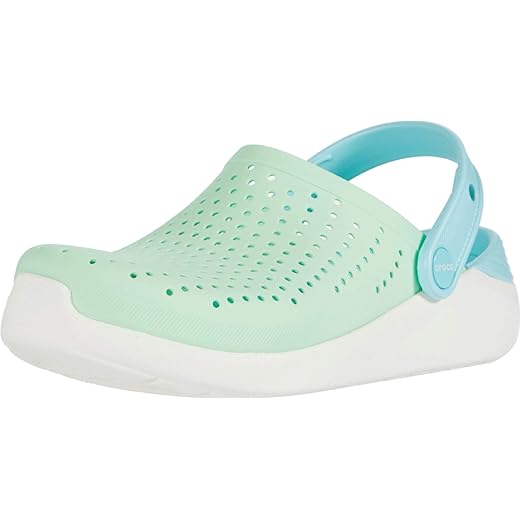 Crocs Kids' LiteRide Clog , Black/White, 1 Little Kid