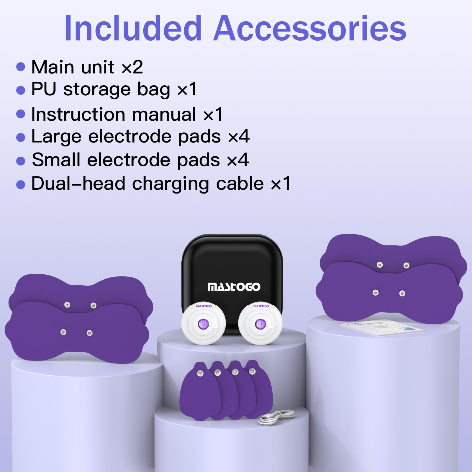 MASTOGO APP Wireless TENS Unit Muscle Stimulator 12 Modes for Pain Relief — Amazon image 9