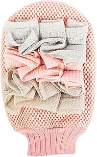 YAYA2021-SHOP Toallitas exfoliantes Guantes exfoliantes Guantes de exfoliación Profunda para Hombres para Hombres, Guantes de Ducha de baño Piel Muerta Toalla Exfoliante Corporal (Color : A)