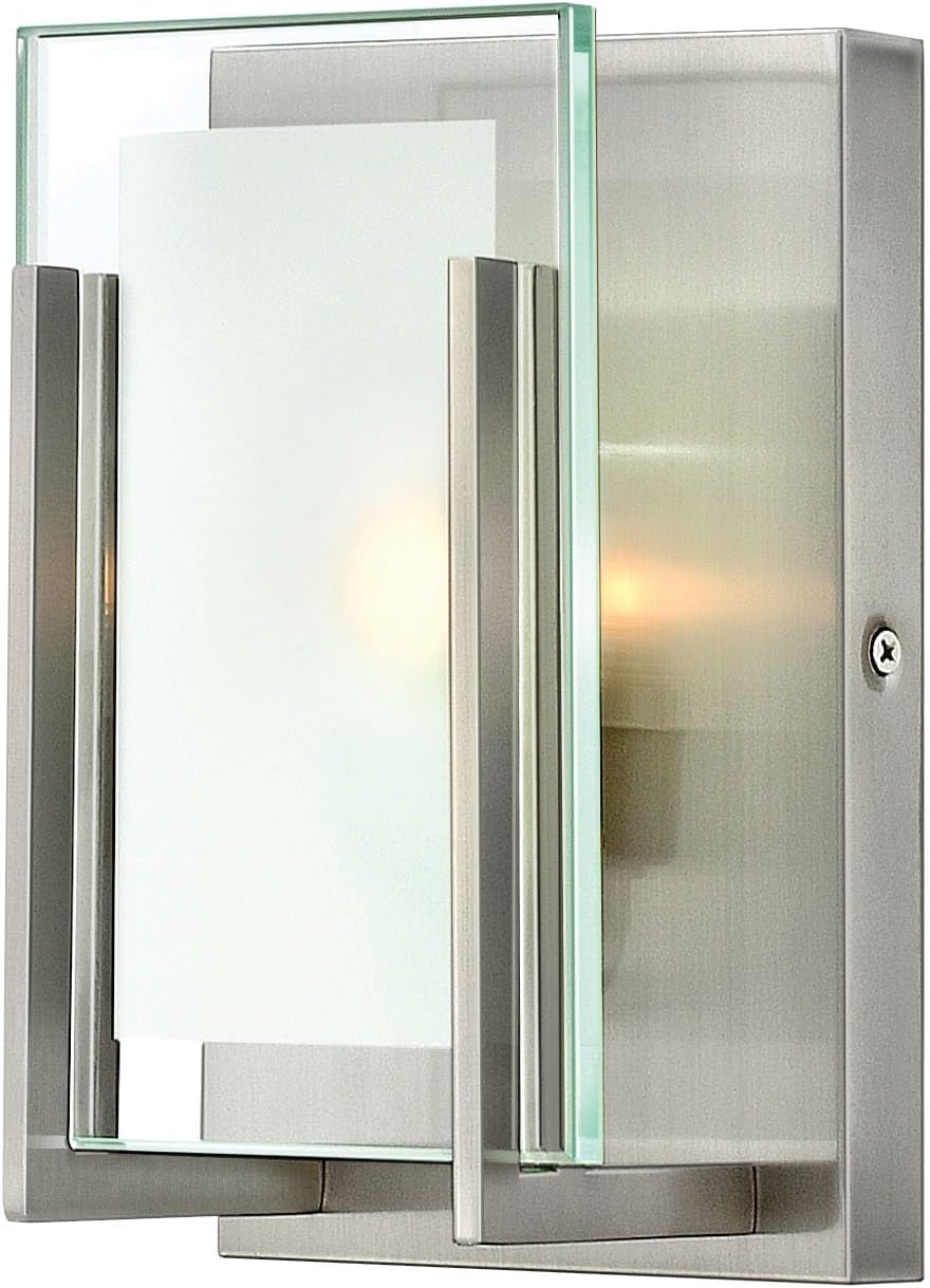 Hinkley Latitude One Light 60W G9 Bathroom Vanity Fixture, Brushed Nickel