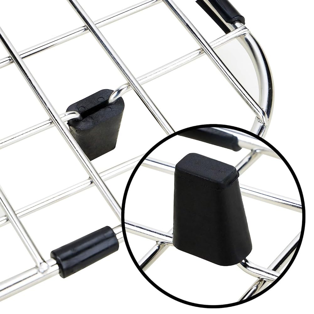 Lisher - Juego de 2 protectores de para cocina, rejilla de de acero inoxidable para fondo de , rejilla de fondo para platos
