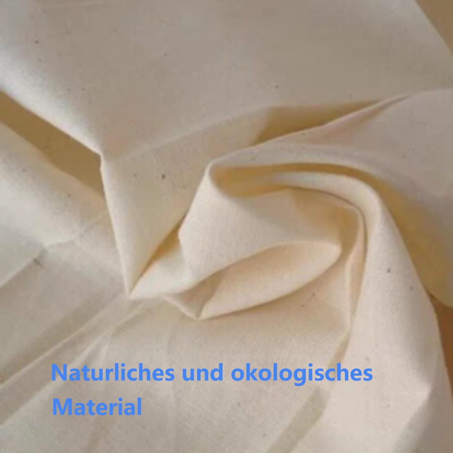 Tessuto Artigianale in 100% Cotone Naturale 1 stk Tessuto di Calicò al Metro 1M x 160cm Tessuto Spesso e Resistente in Cotone 100% Non Sbiancato Materiale Artigianale per Cucire Cuscini Tovaglie