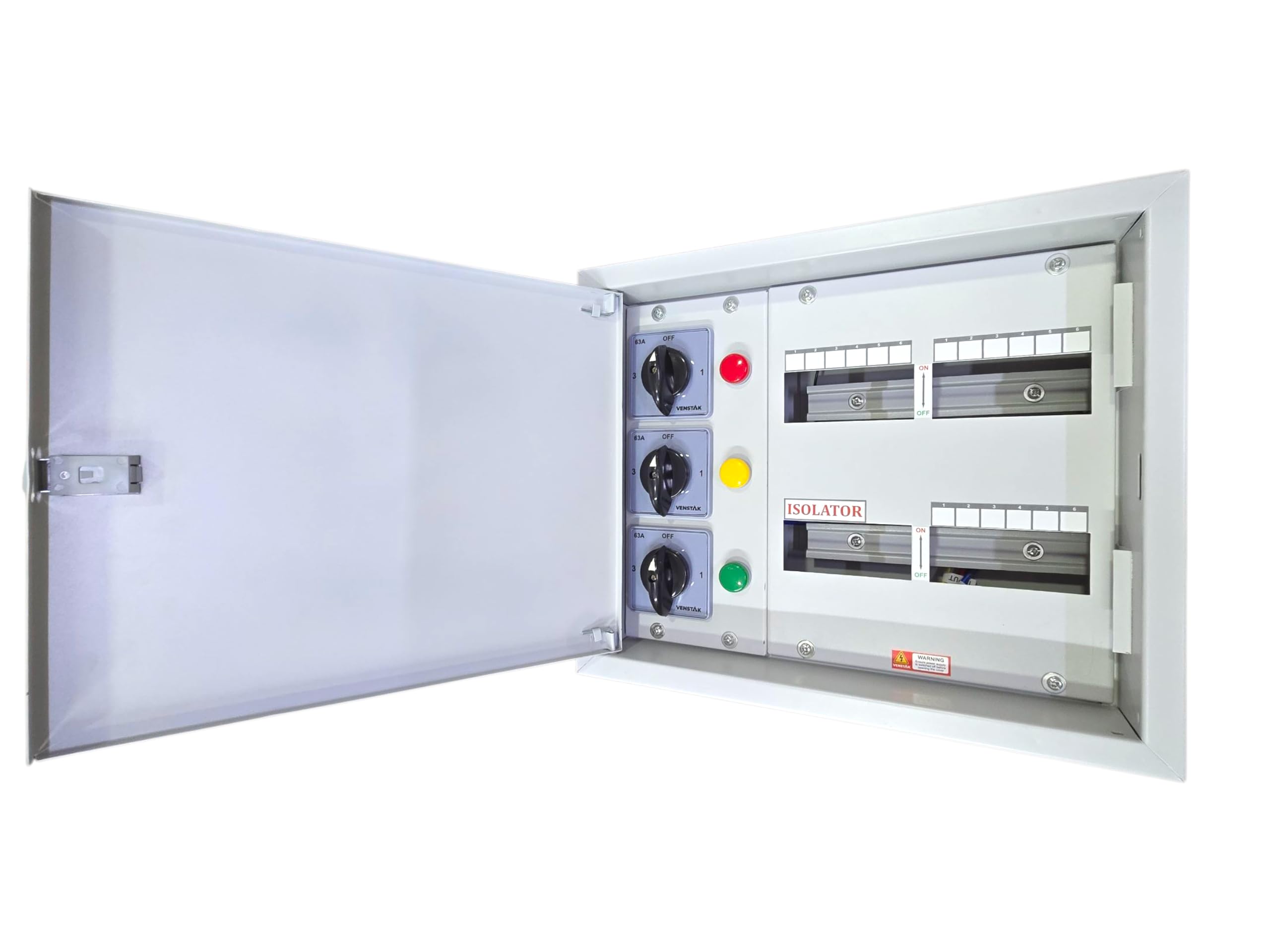 VENSTAK 63 AMP TPN PHASE SELECTOR 6 WAY DISTRIBUTION BOARD | 1