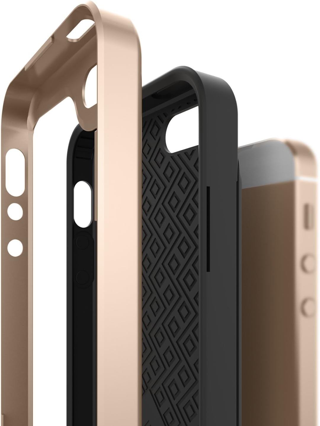 Caseology Envoy for Apple iPhone SE Case (2016) / for iPhone 5S Case (2013) / for iPhone 5 Case (2012) - Carbon Fiber Black