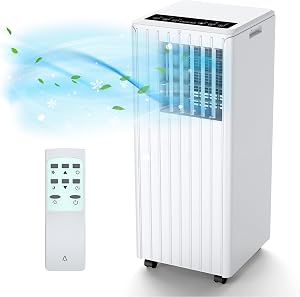 Garvee Portable Air Conditioner 9000 BTU for Rooms up to 26 m², 3 in 1 Cooling Dehumidification Ventilation, Double Tube, …