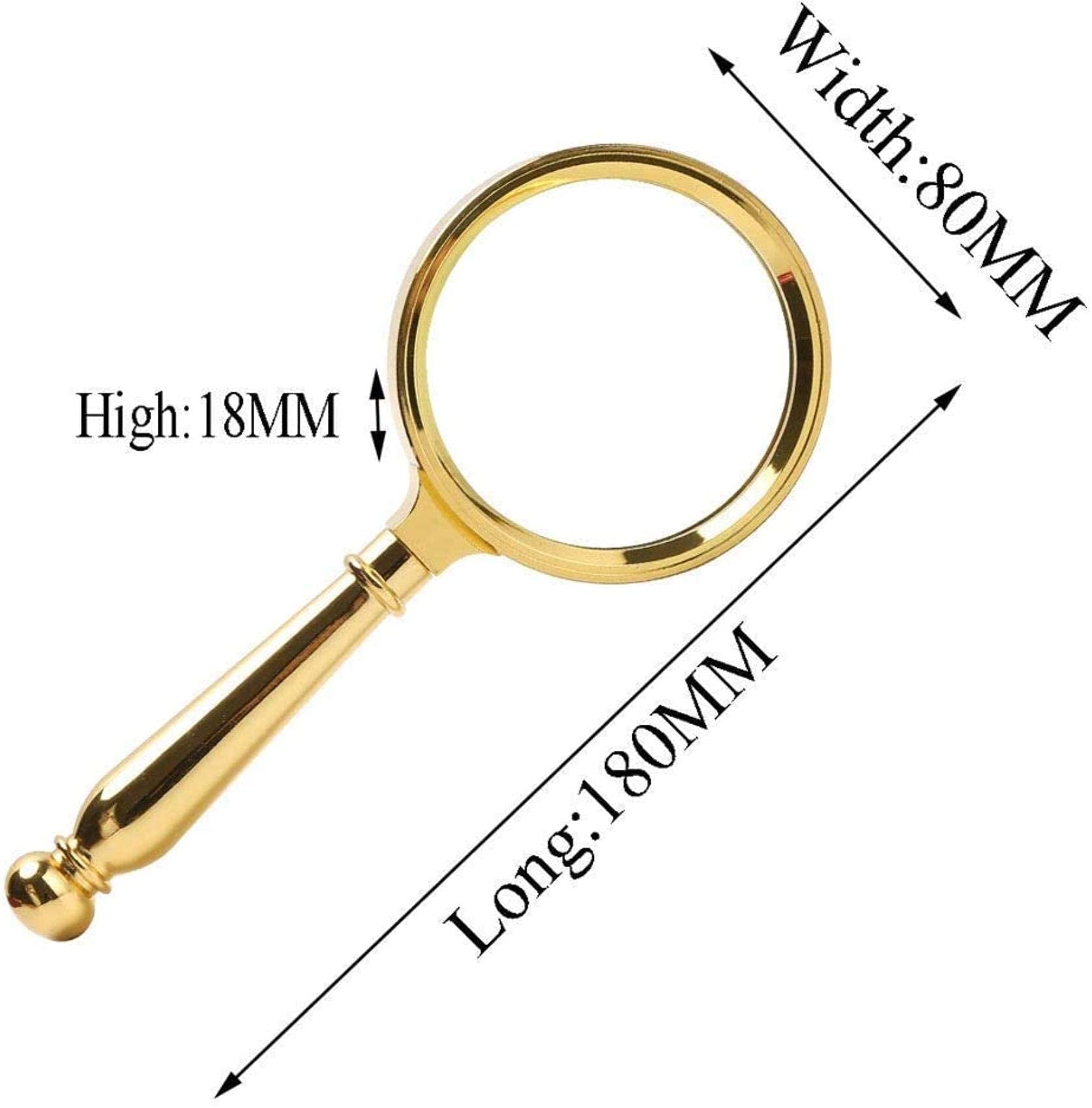 Lenti di ingrandimento Lente di ingrandimento Portatile Grande Lente 3X Lente Staccabile per la Lettura di Libri Libri Riviste Giornali Mappe Riparazioni Hobby