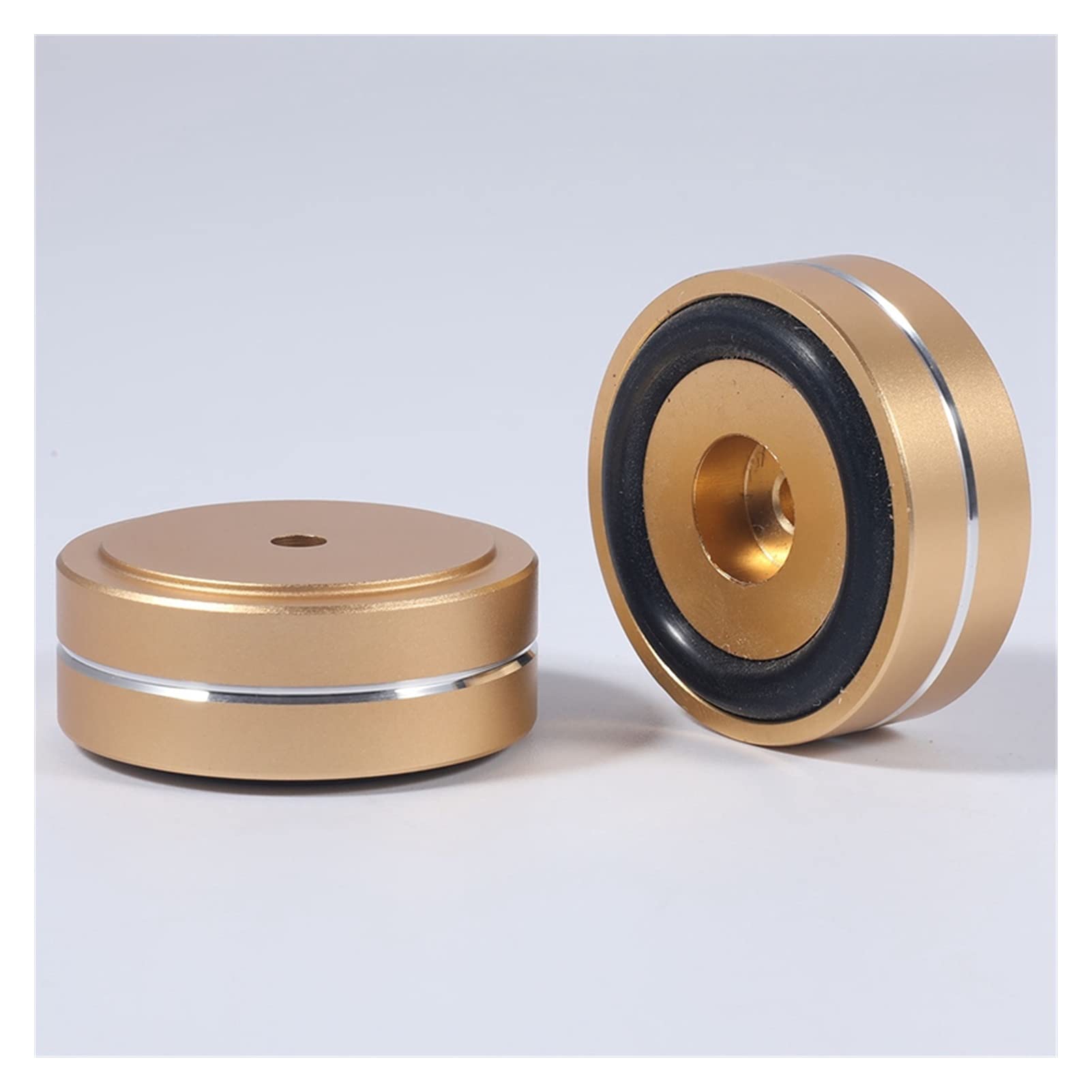 Strumenti per la casa Piccante 4 PZ. Giradischi Piedi Isolamento Pad Alluminio Speaker Spikes la Base di Supporto Coni Base Mat per Audio di amplificazione del Suono (Color : Gold)