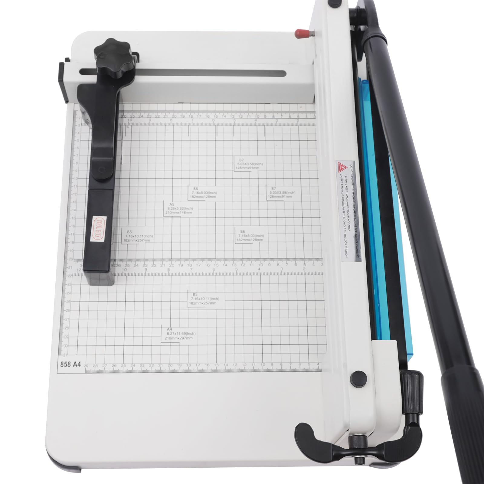 Taglierina per Carta Resistente da 400 Fogli - Taglierina a ghigliottina da 12 Pollici per Carta A4/B5/A5/B6/B7, Forniture per Ufficio, casa e Scuola