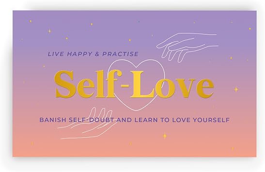 Gift Republic Live Happy & Practice Self Love - 100 Card Pack to Build Confidence and Self Acceptance