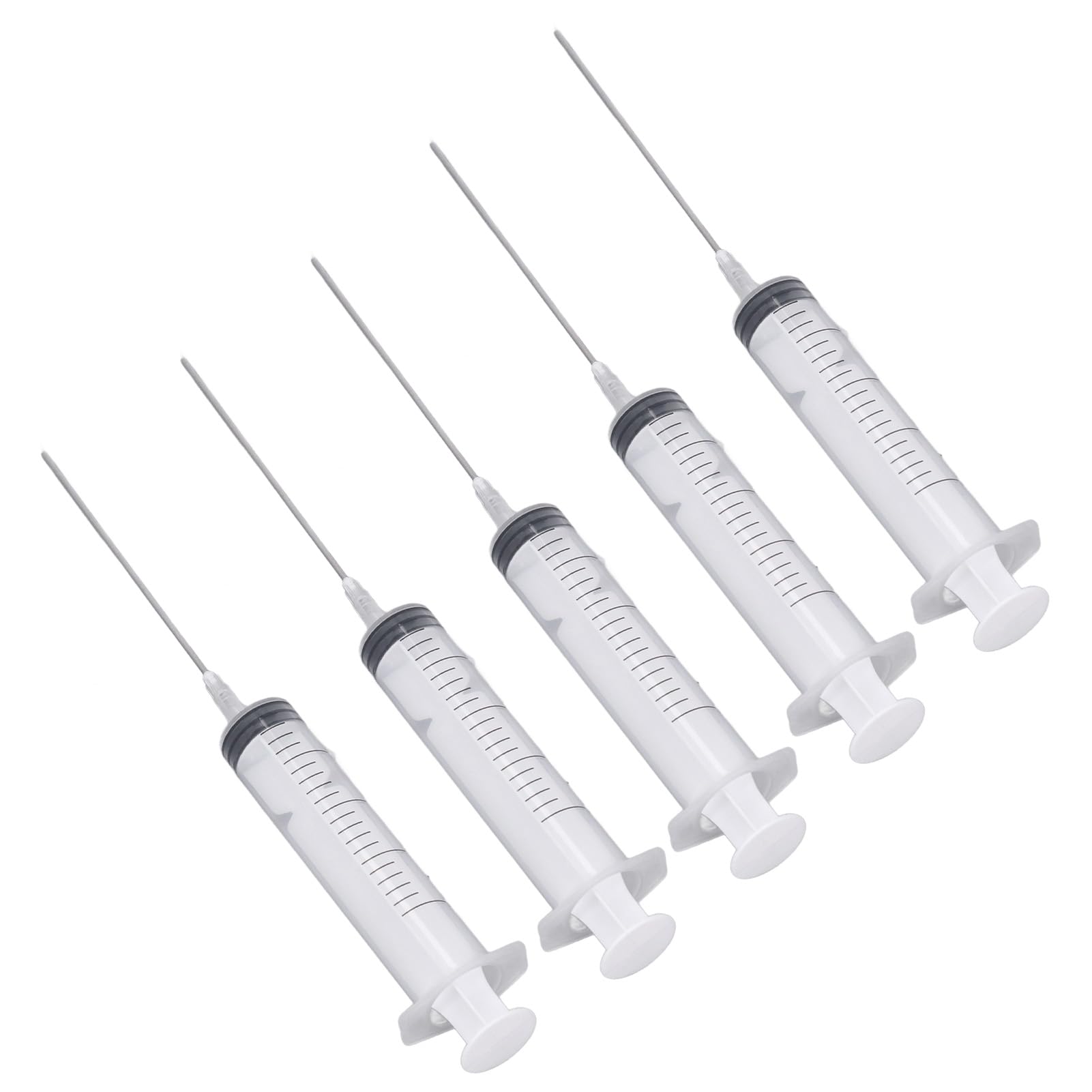 Vikye Imprimantes D'injection D'encre Seringue 20 Ml avec Aiguille Plate 10 Cm pour PP et Acier Inoxydable