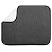 InterDesign iDry tapis de sechage, grand tapis égouttoir vaisselle en polyester, tapis évier fin pour un séchage rapide de la vaisselle, noir/blanc