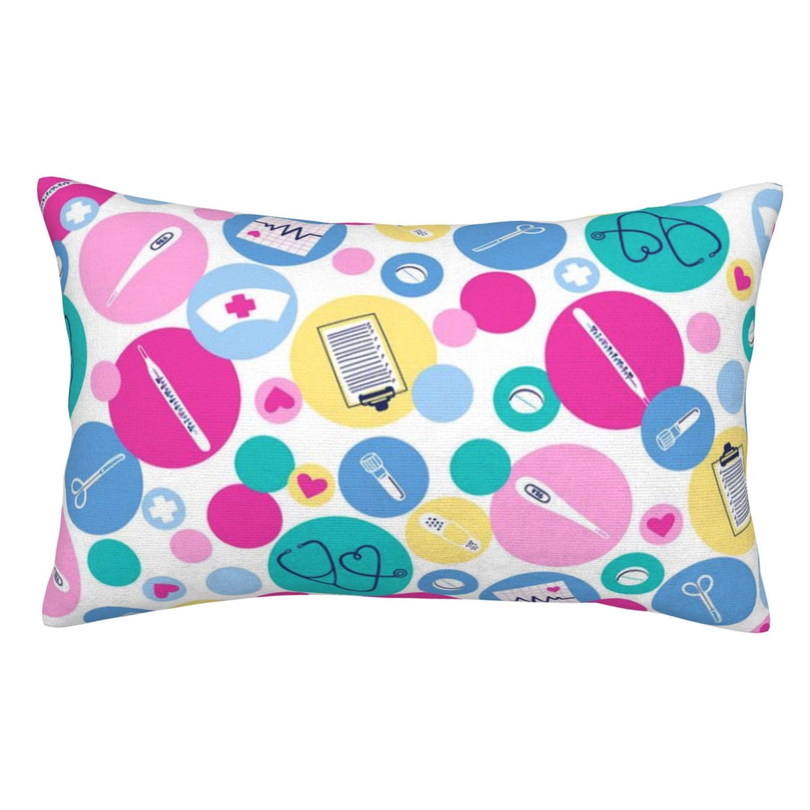 Soft Plush Pillow Cover For Sofa & Bed, Cute Nurse, Standard Furry Throw Pillow Case 35x50 cm, Decorative Cushion Cover For Bedroom Living Room Decor, Hidden Zipper Pillowcases For All Seasons