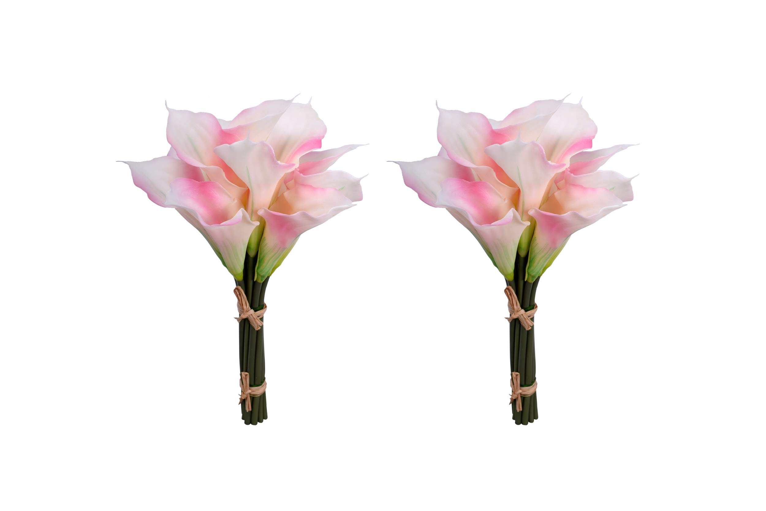 Yatai24pcs Real Touch Silk Calla Lily Flower Bouquet, Artificial Flowers for Decoration, Vibrant Durable & Long-lasting Faux Flower for Vase, Floral Displays Fake Flowers for Home Office Decor (Pink