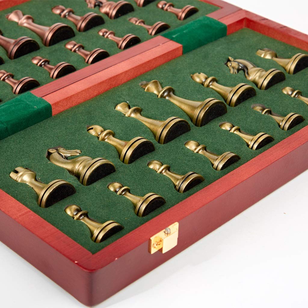 Set di Legno, tavola, Pezzi Metallo, Set Giochi for Principianti, Adulti e Bambini