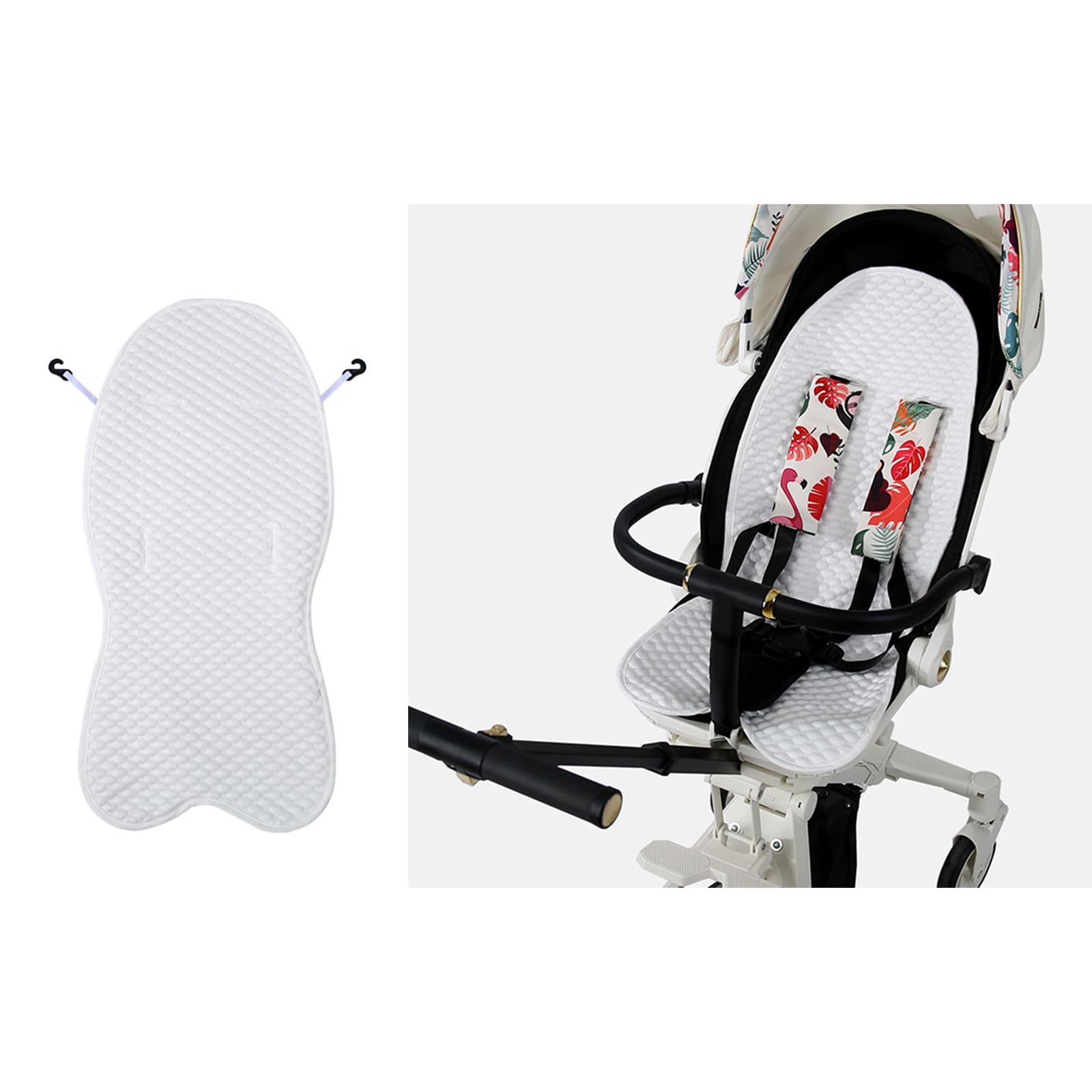 WEISUYUUS Baby Pram Cushions Breathable Seat Cushions Pushchair Liner Seat Cooling Pad for Chair