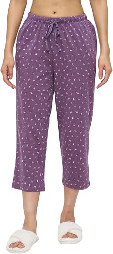 Dreamz by Pantaloons Women's Cotton Relaxed Fit Checked Capri Pants | Drawstring Waist | Sizes 28–40