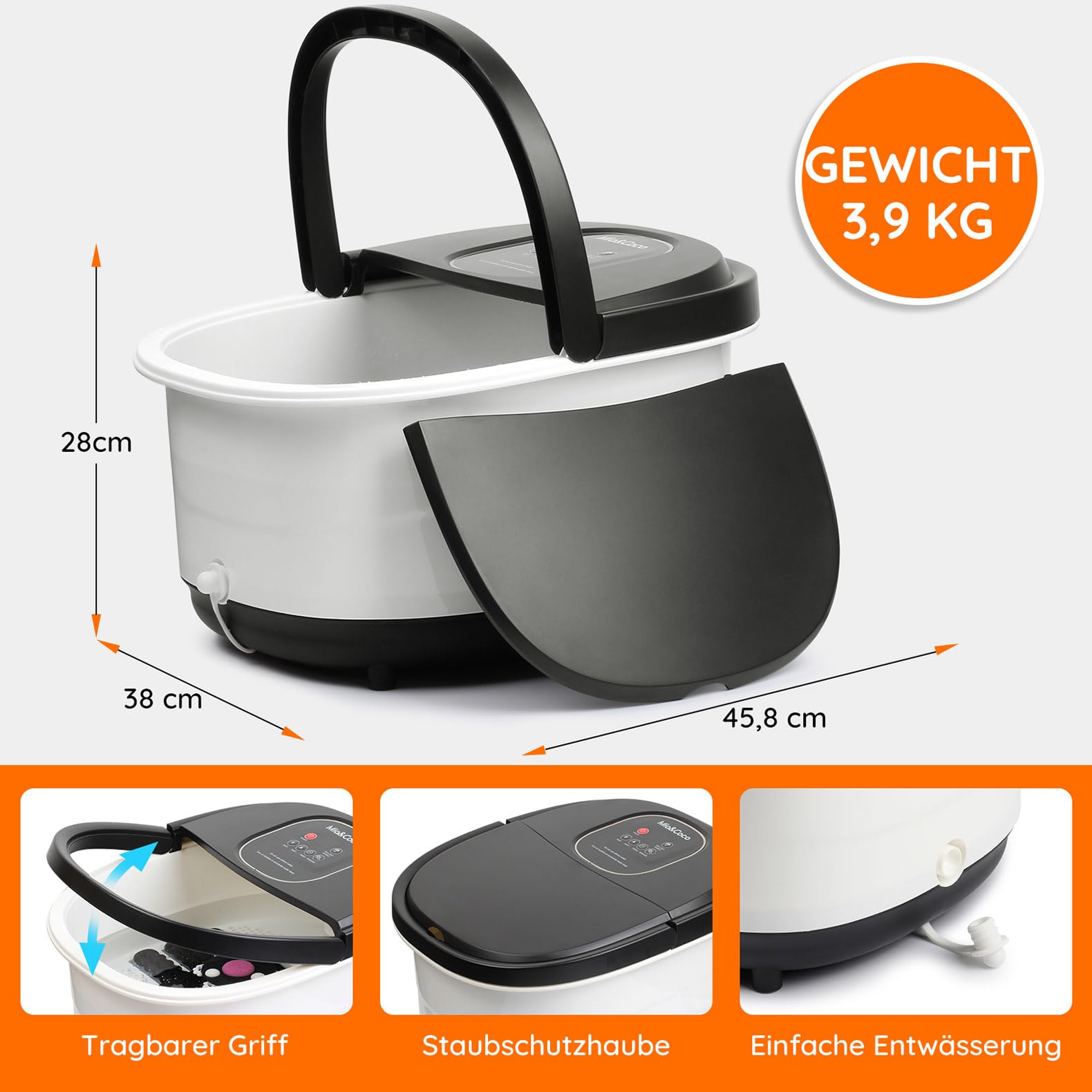 Elektrisches Fuß-SPA-Massagegerät KY-888-1