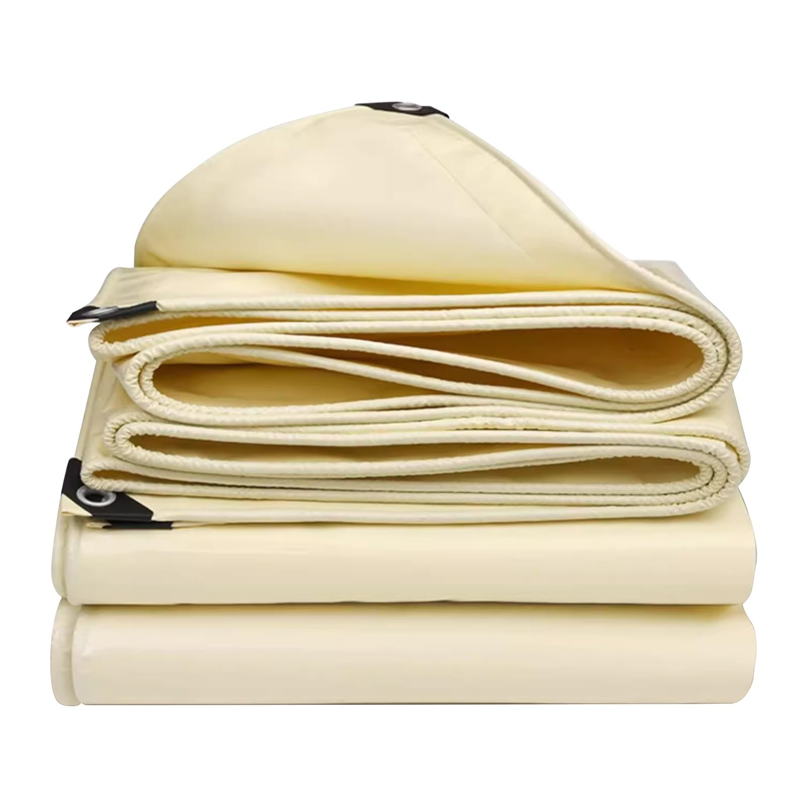 Telo di copertura per carichi pesanti Telo impermeabile al 100%, Tenda multiuso Telo di fondo beige, Telo di copertura per esterni per mobili Telo da giardino da campeggio (Size : 3x4m)