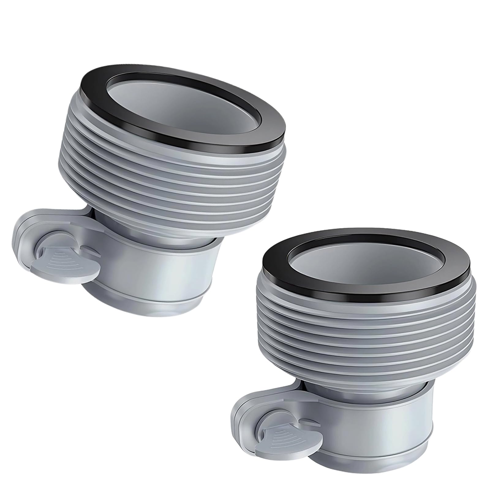 Adattatore Tubo Piscina B, 2 Pezzi Connettore per Tubo da Piscina, 1,5 Pollici Raccordi Tubi Spiralati, Accessori per Piscina Fuori Terra (2 PCS)