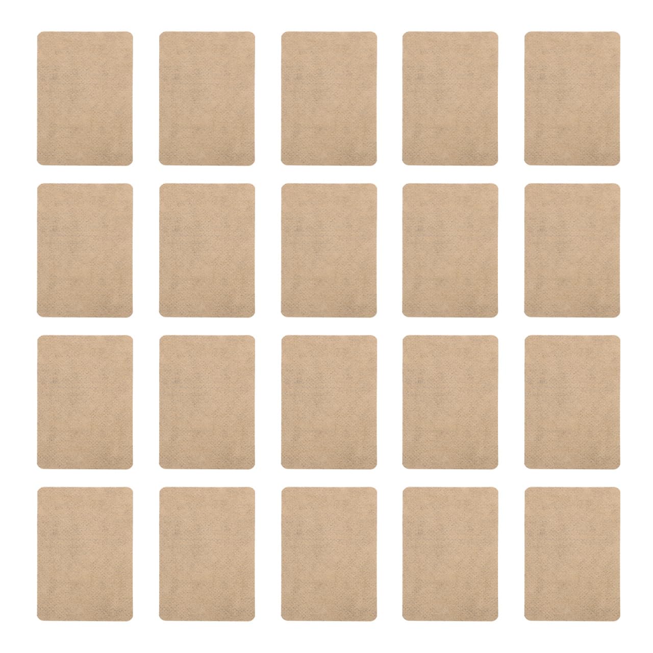 EXCEART 50 Stücke Kräuter Ingwer Pflaster Wärmepflaster Schmerzpflaster Selbsterwärmendes Fußpolster Wärmepads Nacken Schulter Körper Halswirbel Knie Fuß Schmerzlinderung Patch (Hellbraun)