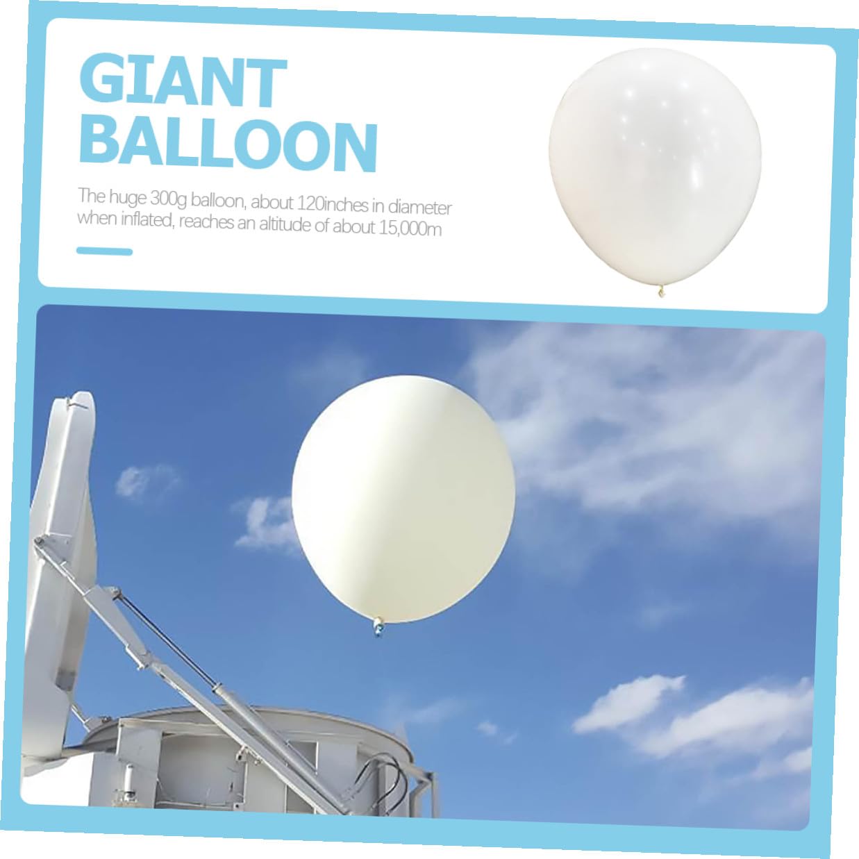 DECHOUS Großer Weißer Latexballon Riesiger Runder Party Hochzeitsballon Wetterfester Überdimensionaler Ballon für Innen Außendekoration Vielseitiger Dekoballon für Jubiläen und