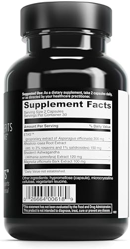 Miniatura 2 de DaVinci Labs Cortisol Beneficios - Suplemento dietético para apoyar niveles saludables de cortisol y salud suprarrenal - Con extracto de