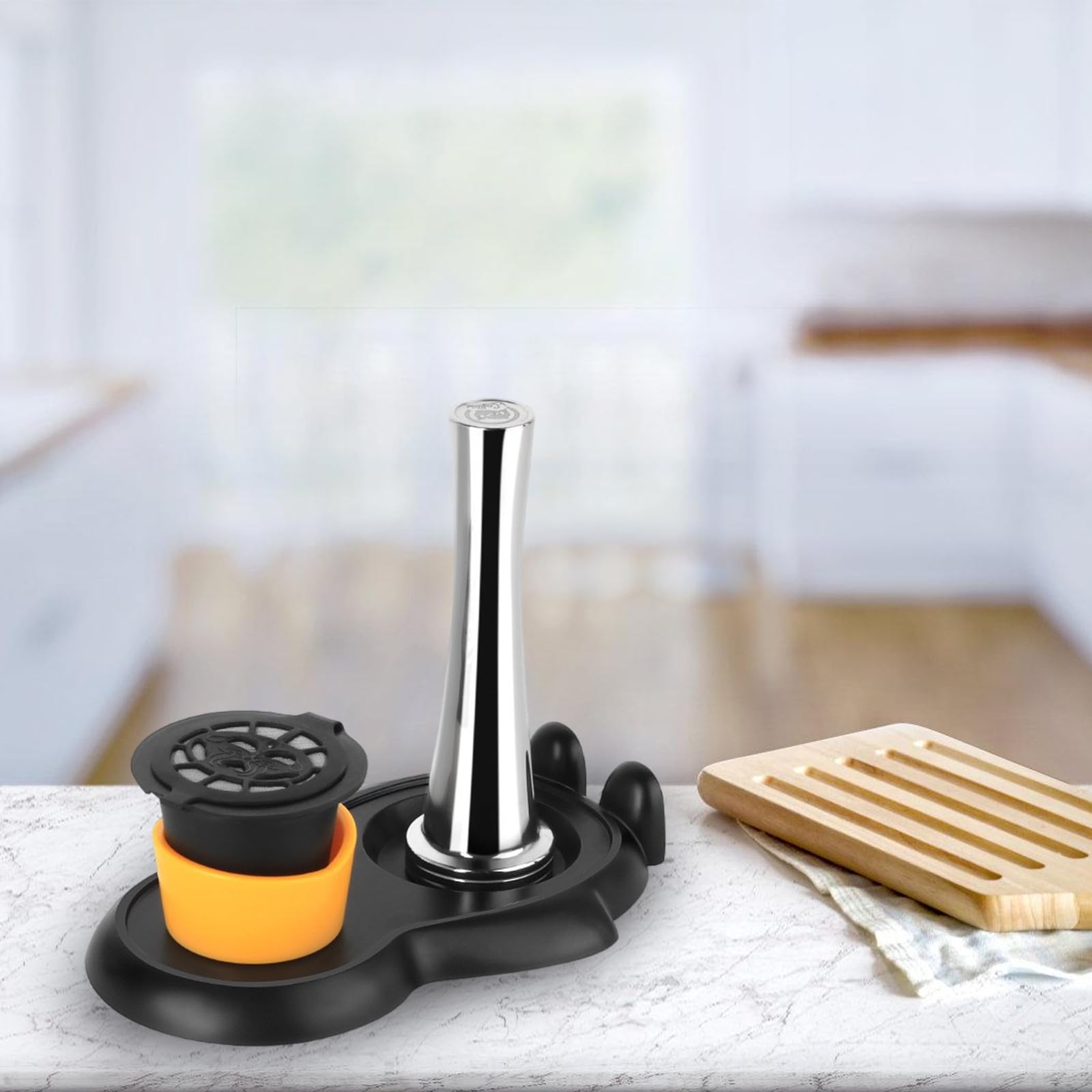 Cápsula de café de acero inoxidable Martillo Set básico cápsulas de café rellenables Accesorios para cafetera El mantenimiento de la máquina