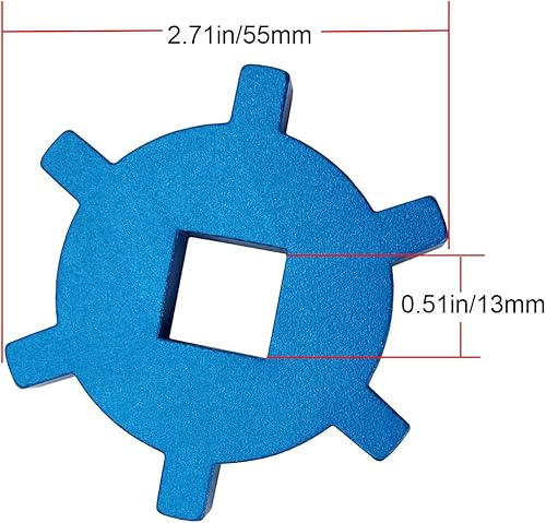 Miniatura 4 de DOCA Filtro de combustible de aleación de aluminio Instalar herramienta de extracción Llave para Mercury VeradoOptimax 91-896661Mercruiser (azul)