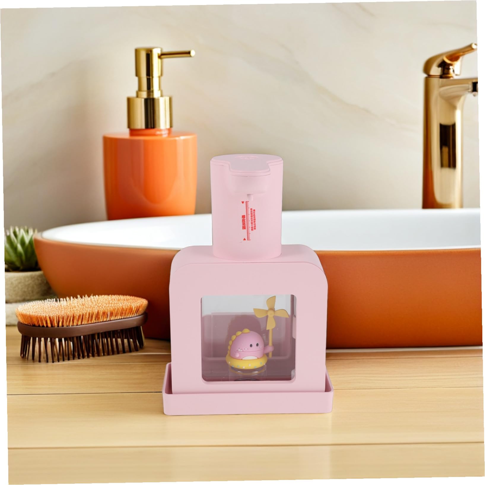 Zerodeko distributori di lozione distributore di lozioni distributore di sapone ricaricabile ABS Pink