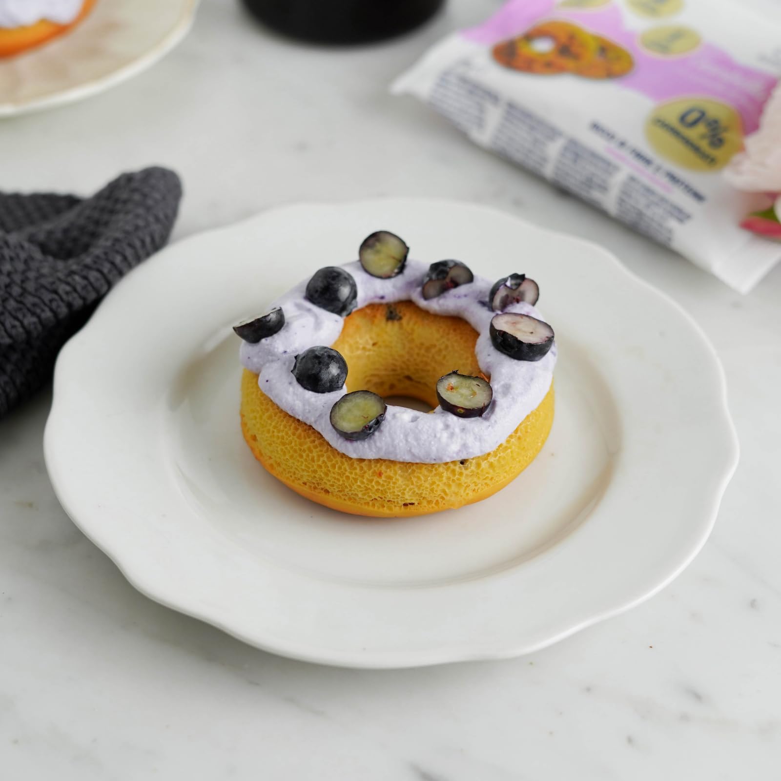 Nuvola Zero - Ciambella Zero, Proteinarme Snacks ohne Zucker, Gluten- und Laktosefrei, ohne Kohlenhydrate, mit Schokolade Stückchen,12er Packung. Made in Italy.