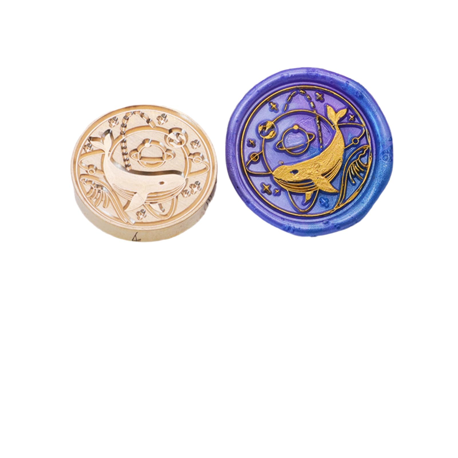 Kalttoy Series Wax Seal Stamp Head Metal Wax Stamp Head for Valentines Card Birthday Card Invitations Envelope