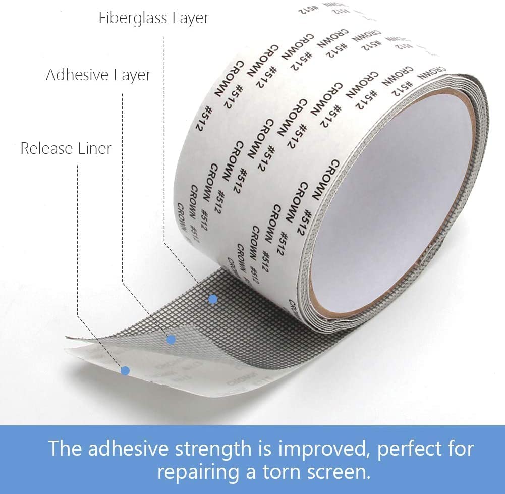 SAMEZONE Window Screen Repair Tap, Strong Adhesive & Waterproof Window Mosquito net Covering Mesh Tape for Door Tears Holes Patch Repair Patches Self-Adhesive Insect Tape for Torn Nets (200Cm X 5CM) — Amazon image 5