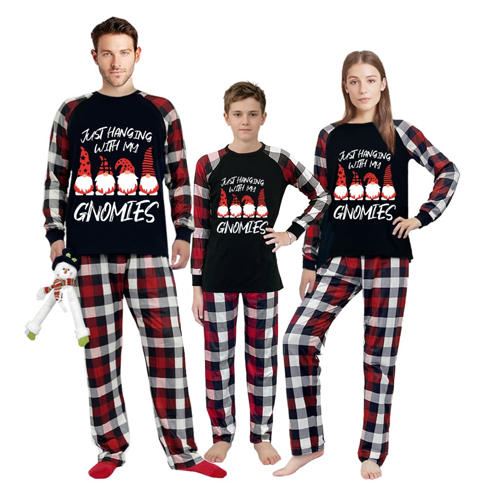 Conjunto de pijama de Navidad a juego de talla grande para mujeres u hombres adultos