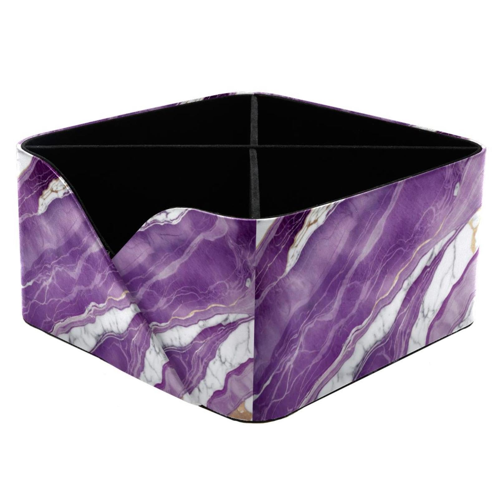 Organisateur de bureau marbre violet pour ne plus chercher vos feutres