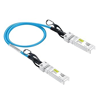 [Blue] Colored 10G SFP+ DAC Cable - Twinax SFP Cable for Ubiquiti UniFi Devices, 0.3-Meter(1ft)
