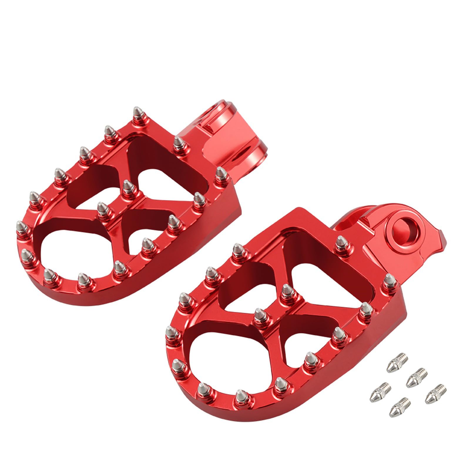 NICECNC Rojo Estriberas Anchas Forjadas Compatible with 690ENDURO R,Compatible with Beta RR 4T 350 390 400 430 450 480 498 520 525,RR 2T 125,RR 2T 250-300,X Trainer 250/300,See Fitment