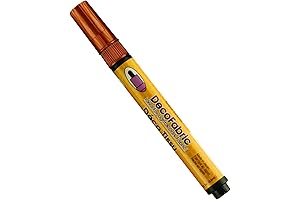 UCHIDA Marvy Deco Fabric Fine Point Tip Bronze Paint Pen Art Supplies