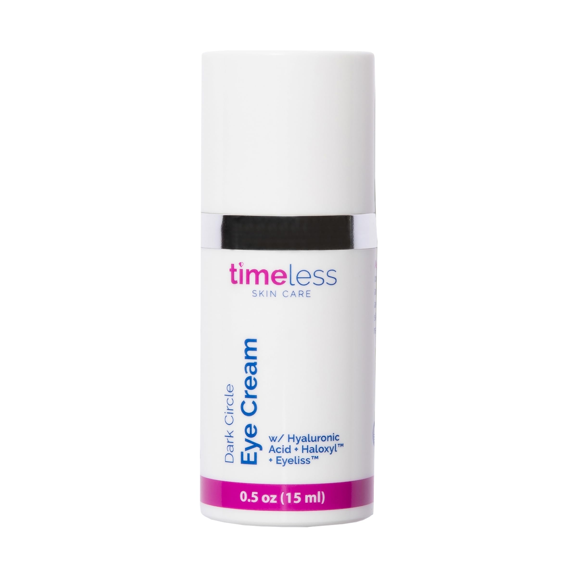 Timeless Skin Care Dark Circle Eye Cream - 0.5 oz - Reduce Puffiness, Dark Circles & Sagging - Includes Haloxyl to Repair Dark Circles & Eyeliss to Prevent Puffiness - For All Skin Types