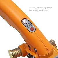 Vista 5 de CGOLDENWALL Cortador de tela rotativo eléctrico Tijeras Cortadora de tela Cortadora de tela Ideal para tela multicapa Papel de tela de cuero Hoja