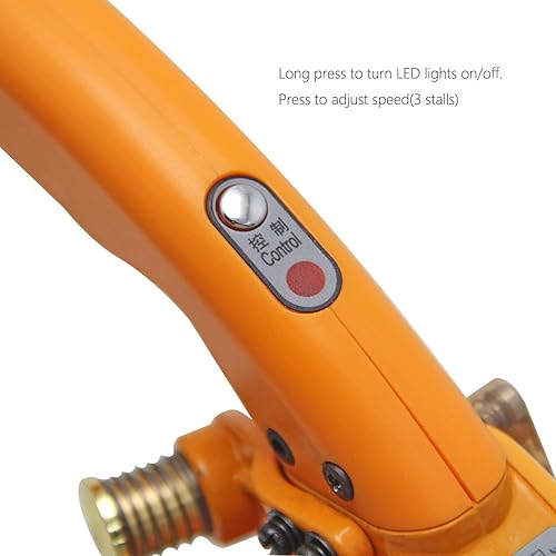 Miniatura 6 de CGOLDENWALL Cortador de tela rotativo eléctrico Tijeras Cortadora de tela Cortadora de tela Ideal para tela multicapa Papel de tela de cuero Hoja