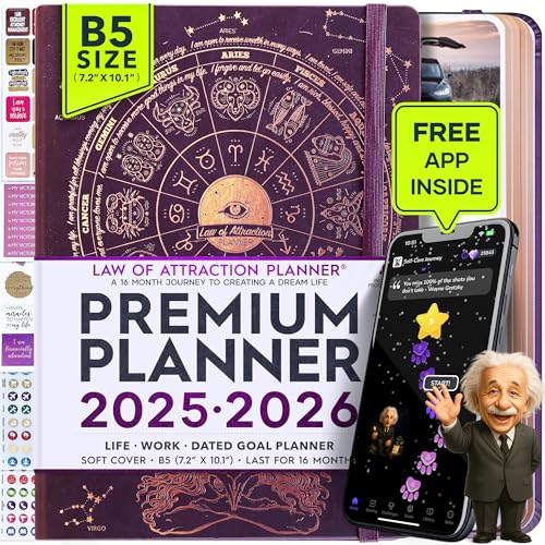 2025-2026 Planner Weekly and Monthly | 16-Month Life Planner to Increase Focus & Productivity | Reduce Overwhelm & Achieve Your Biggest Goals | Include Gift Box & Stickers | Sep 2025-Dec 2026