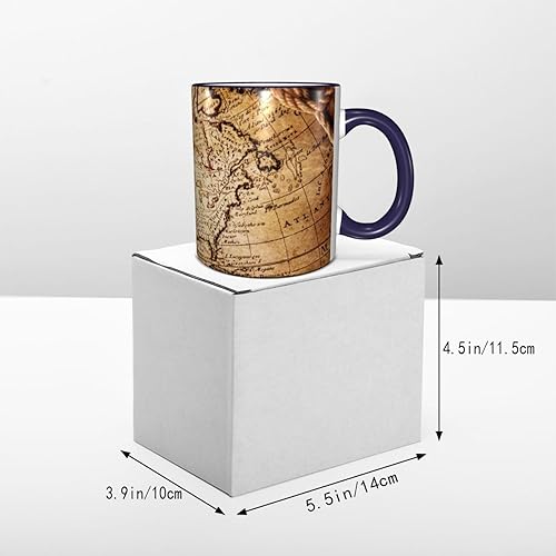 Miniatura 5 de vintage compass rope Coffee Mug Coffee Cups Ceramic with Handle,Tea Cups Mug tazas para cafe Drinking Cups Gifts for Women Men,Unique Coffee Mugs