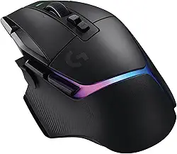 Mouse Gamer Sem Fio Logitech G502 X PLUS LIGHTSPEED com RGB LIGHTSYNC, Switches LIGHTFORCE, Sensor HERO 25K, 13 Botões Programáveis, Compatível com PC/ macOS/ Windows - Preto