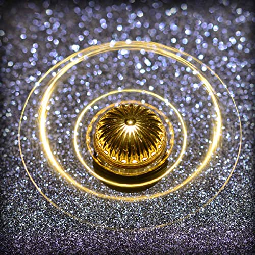 Golden Fidget Spinner Magic Orb Anxiety Sensory Toy Finger Spinning Novelty, Add Adhd Stress Relief Relieve Reducer Gift For Kids & Adults Solid Metal Restless Desk Decoration #TOP1