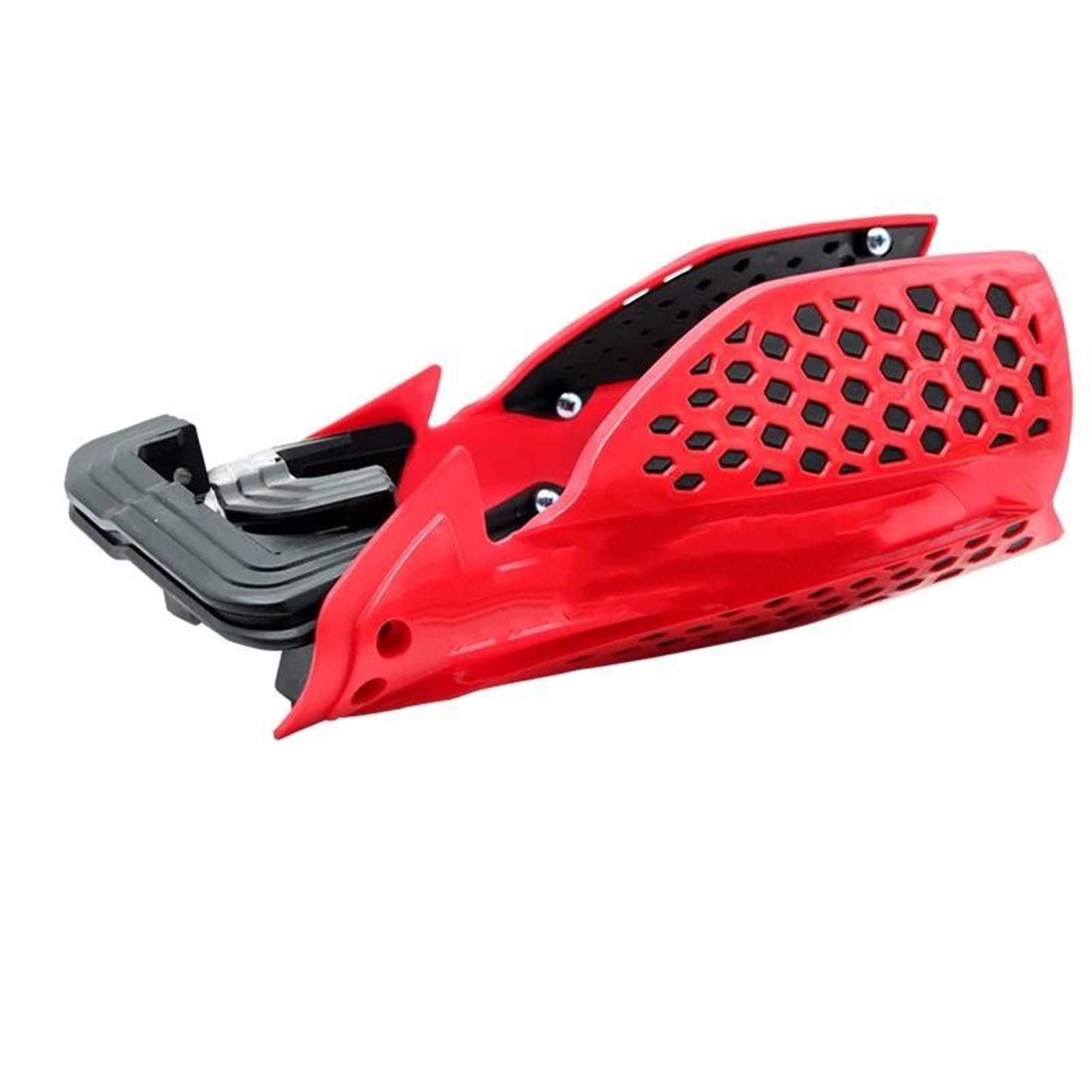 HDHCSCAGH Motorcycle Handguard Shield Universal 22MM Hand Guard Handguard Shield Motorcycle Windproof Protective Gear Handlebar Protection Covers(Red Black)