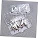 PartyKindom 15pcs Nail Extension Kits Function Nails Gel Accessories Tips Cured Bulk Polish LED Nail Tools Nail Art Tool Nail Art Forms Nail Beauty Tools Silver
