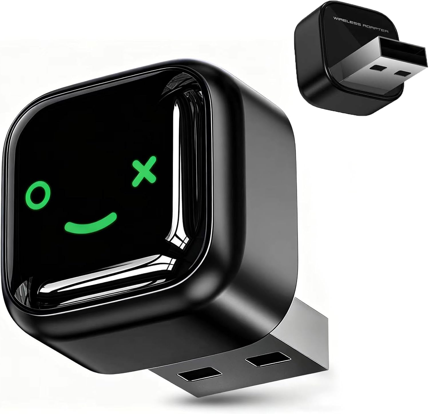 Wireless CarPlay Adapter for Android/iPhone (2 in 1) - 2025 Upgrade Wired CarPlay,Mini Size,Plug and Play,Perfect Compatible with Built-in Wired Apple CarPlay and Android Auto Cars-Gray Wireless CarPlay Adapter-Gray