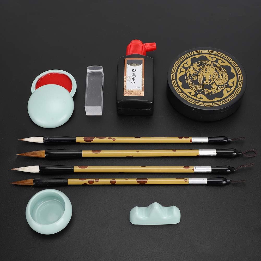 Chinese Calligraphy Brushes Gift, Calligraphy Brush, Chinese Calligraphy Painting Drawing Sets for Calligraphy Practice Beginner