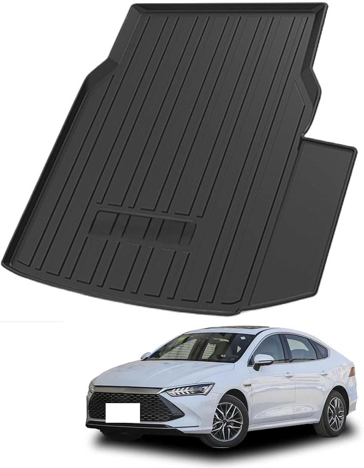 PLAKDFUU Bootmat for BYD Qin PLUS DMI 2025-2026 easyclean protector